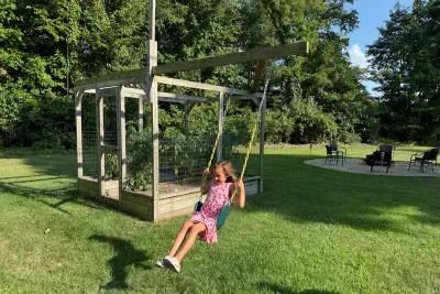 The backyard swing. A place our younger guests are sure to enjoy! 