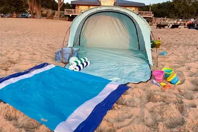 Get ready for the perfect day at the beach! Pack lighter as we provide everything you need; including beach towels, a beach blanket, umbrella, chairs, coolers, and beach toys for your enjoyment. Be sure to check out Weko Beach and Warren Dunes! 