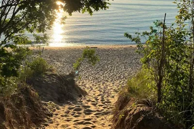 Evening sunset @ VanBuren State Park. A great spot to enjoy Lake Michigan, hiking, and sand dunes.