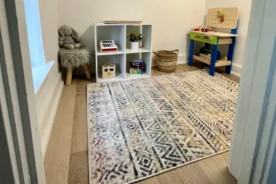 This hidden little nook is sure to be a hit with our younger guests! Located off the upstairs bedroom with 2 beds, little ones will find a special space of their own to play. 