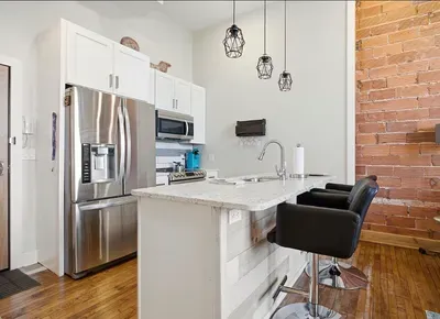 Convenience! All the essentials for meal preparation and cooking are provided for your stay. In the kitchen you will have access to a gas stove, microwave, dishwasher, refrigerator, and freezer.