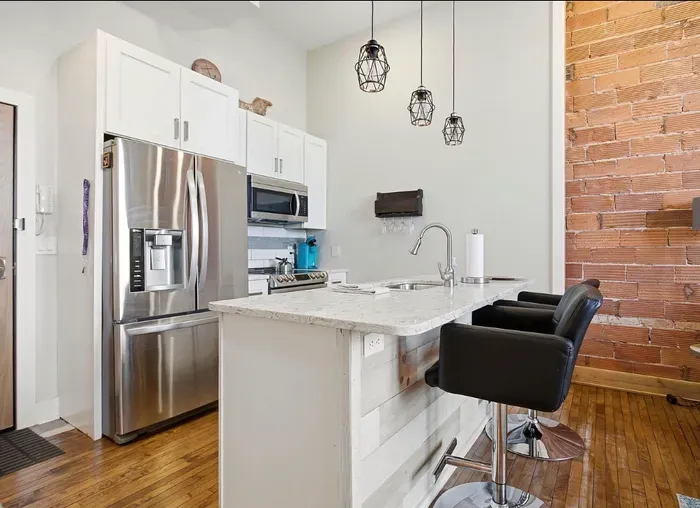 Convenience! All the essentials for meal preparation and cooking are provided for your stay. In the kitchen you will have access to a gas stove, microwave, dishwasher, refrigerator, and freezer.