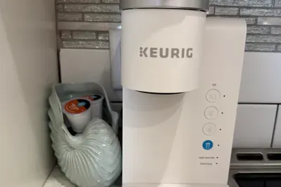 Enjoy a delightful cup of coffee! Keurig coffee pods are provided for your convenience.