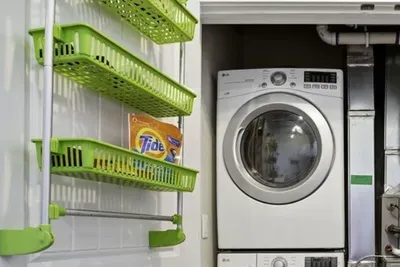 Take advantage of the convenience of a full size washer and dryer during your stay! Off of the kitchen, in a closet you will find a full size washer and dryer.