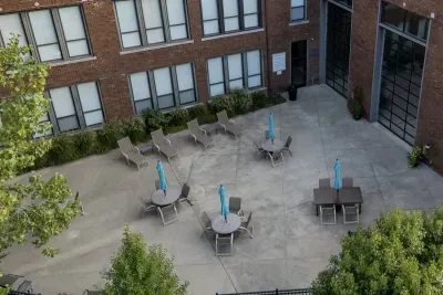 Enjoy grilling on the community Weber grills on the patio! Located just off of the swimming pool/hot tub making for an enjoyable and fun dining experience. 