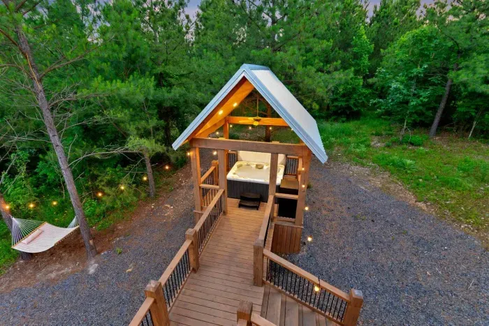 [Hot Tub] Check out this view of our hot tub from above!