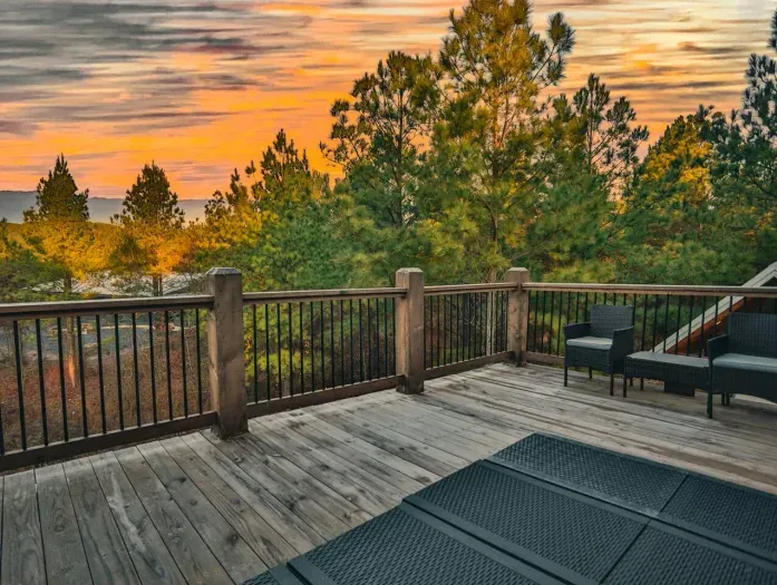 [Master Deck] Look at this beautiful sunset off the master bedroom, with plenty of seating options