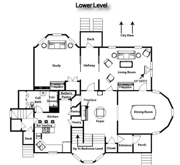 The Grand View ~ Parlor Bedroom | 5BR 2B w/AC & WD - image 5 of 24