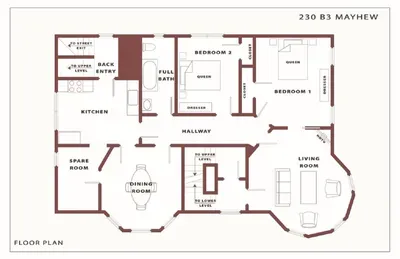 The Mayhew Redline ~ Bedroom #3 | 3BR 1B w/AC & WD - image 23 of 23
