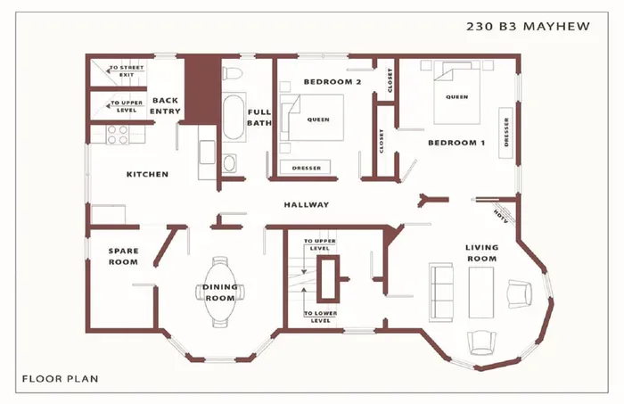 The Mayhew Redline ~ Bedroom #3 | 3BR 1B w/AC & WD - image 23 of 23