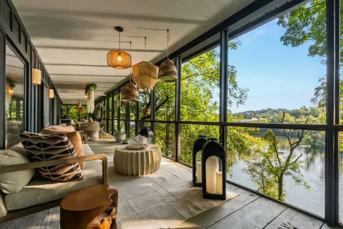 Welcome to Riverstone.  Perched above the river with views through the treetops, this cozy hideaway invites you to slow down, sip your coffee, and soak in the stillness of nature.