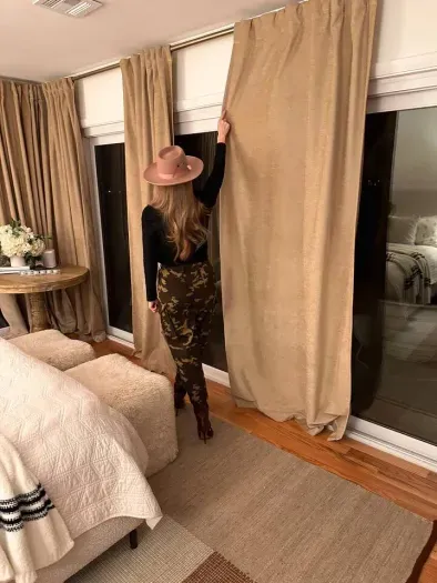 Black out drapes - in case you want to sleep in.