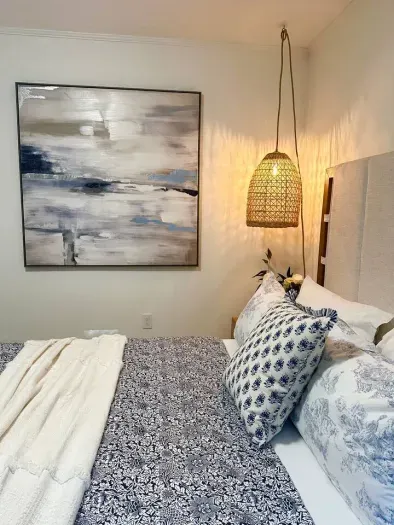 You'll enjoy this cozy room with sliding doors to the back patio.