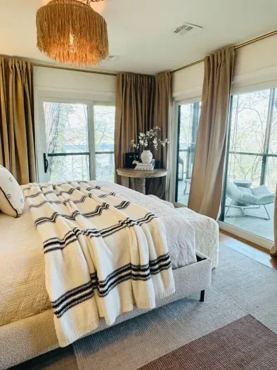 Organic sheets, Avocado mattresses, and white noise machines in every bedroom.