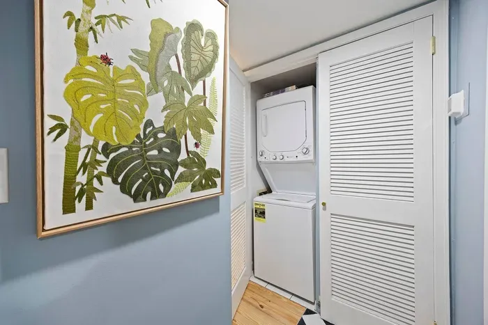 Laundry area for easy washing and drying