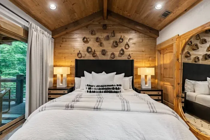 Comfortable beds complete with Parachute pillows.