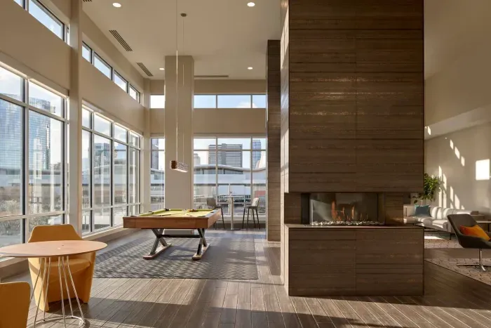 The Skylounge -- a fab common area in our building.