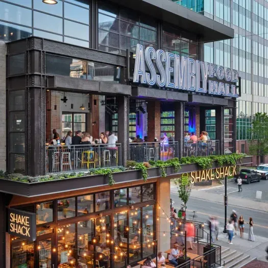 Assembly Food Hall -- over 30+ eateries all in one place and very walkable from our rental!