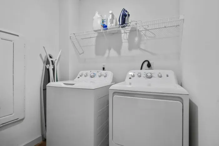 Need to do a couple loads of laundry during your stay?  A washer and dryer is conveniently located inside our rental for use.