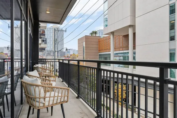 Your own private balcony -- check out the views of Music City!
