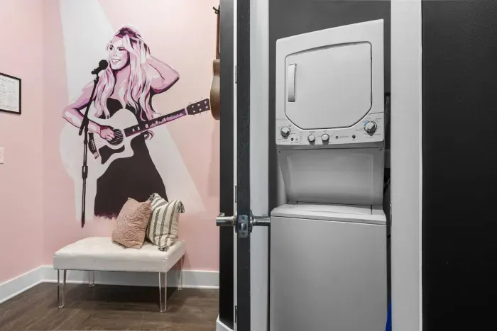 Need to do a couple loads of laundry during your stay? A washer and dryer is conveniently located inside our rental for use.