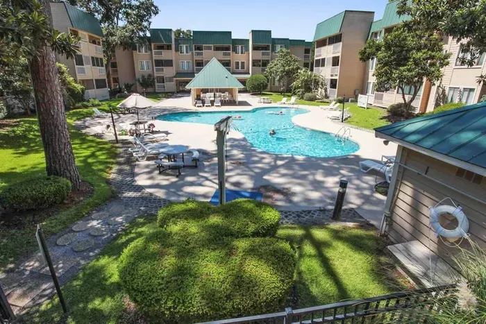 2nd Pool with Shuffle board and corn hole games for fun..