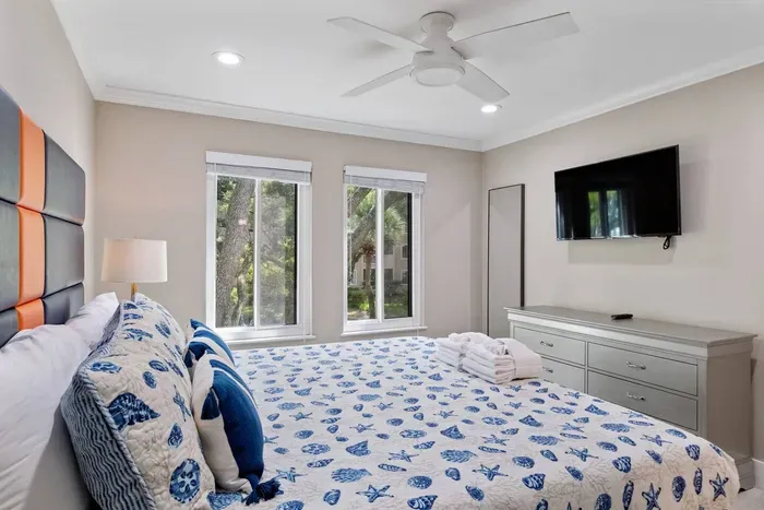 Windows inside the main bedroom for fresh air