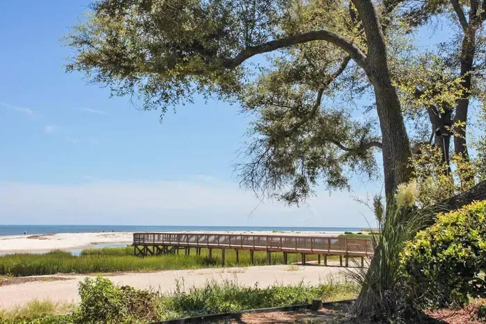 Wonderful white sandy beach to explore on the Port Royal Sound.