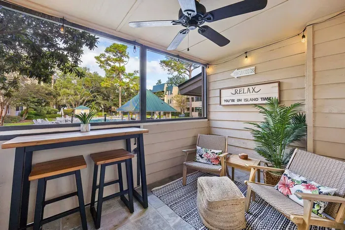 Patio that has all the comforts!