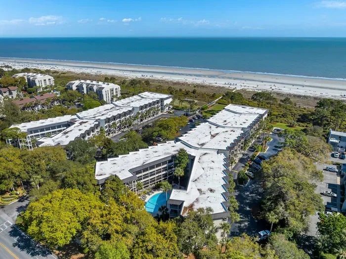 Aerial view of the property
