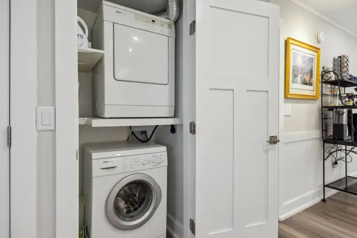 Washer and Dryer for your laundry.