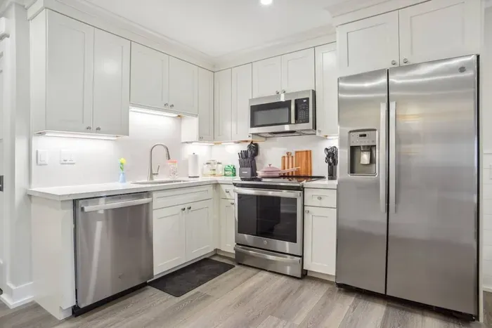 Minimalist kitchen with basic amenities