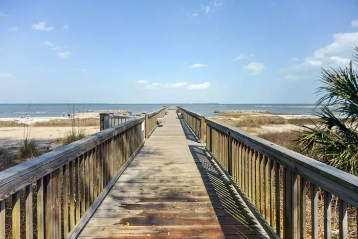 Deck by the beach