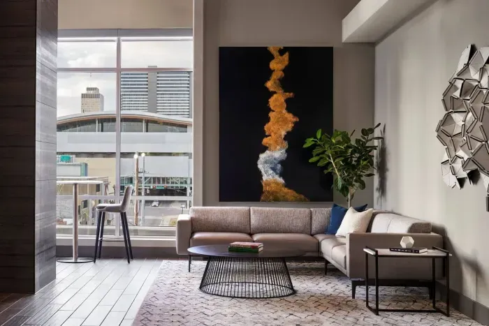 The Skylounge -- a common area of our building.