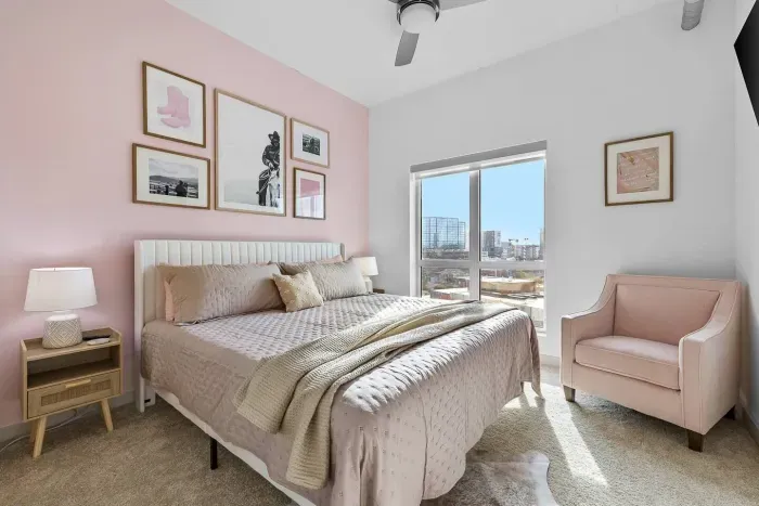 The Yellowstone bedroom, a tribute to Lainey's acting debut on the hit show as Abby.