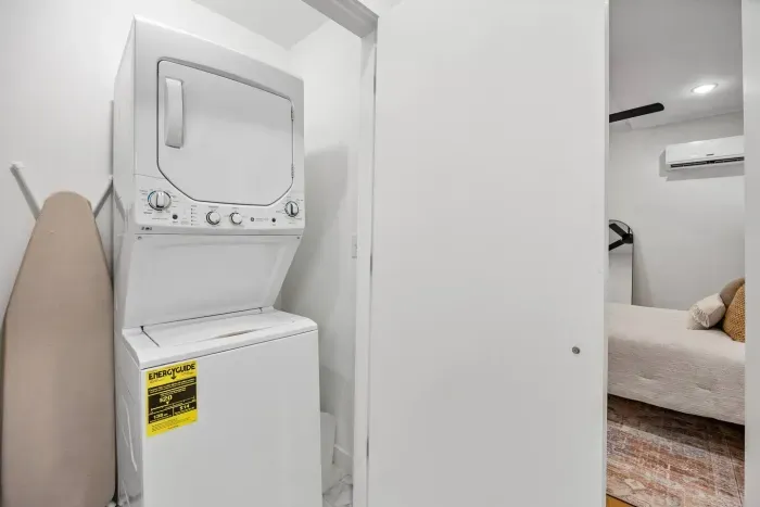 Need to do a couple loads of laundry during your stay?  A washer and dryer is conveniently located inside our rental for use.