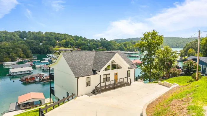 Easy paved approach with plenty of flat parking. Pull in, unload at the door, and start the weekend.