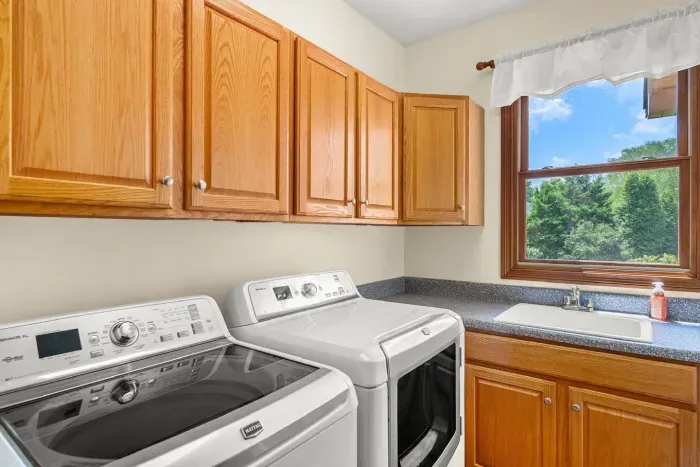 Need to do a couple loads of laundry during your stay? A washer and dryer is conveniently located inside our rental for use.