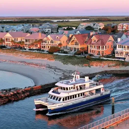 Hop on the ferry and trade the mainland for island time — Bald Head Island awaits with quiet beaches, winding trails, and that irresistible coastal calm.