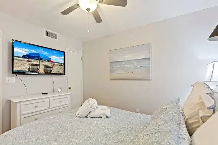 The room is perfect for relaxation and restful sleep.