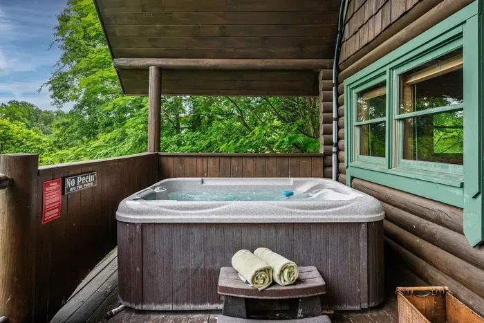 Soak your stressors away in the hot tub