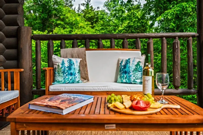 Enjoy the outdoor balcony while you sip your coffee or read your book 