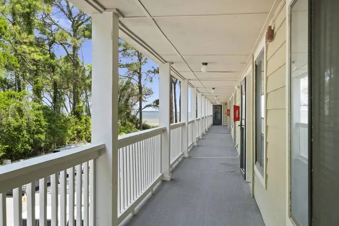 Hallway going to the unit