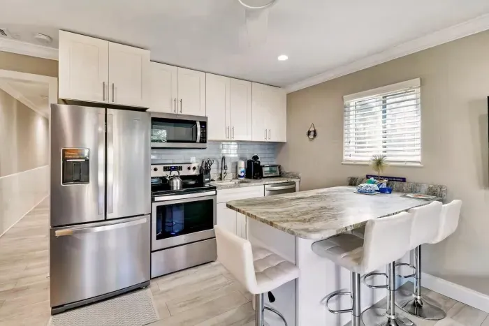 Eat in Bar in this newly remodeled kitchen