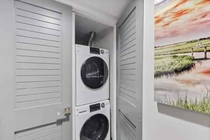 Washer and dryer for your laundry.