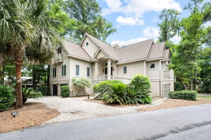 Welcome to 64 Lawton. A classic Lowcountry home on a quiet residential street inside Sea Pines.
