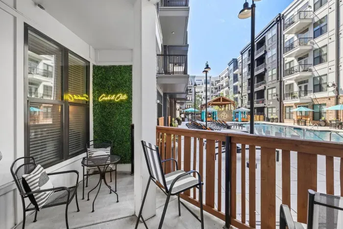 Get Cash'd Out on our private patio directly beside the pool.
