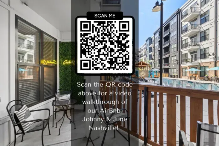 Want to see more?  Scan the QR code above to see a video walkthrough of Johnny & June Nashville! :)
