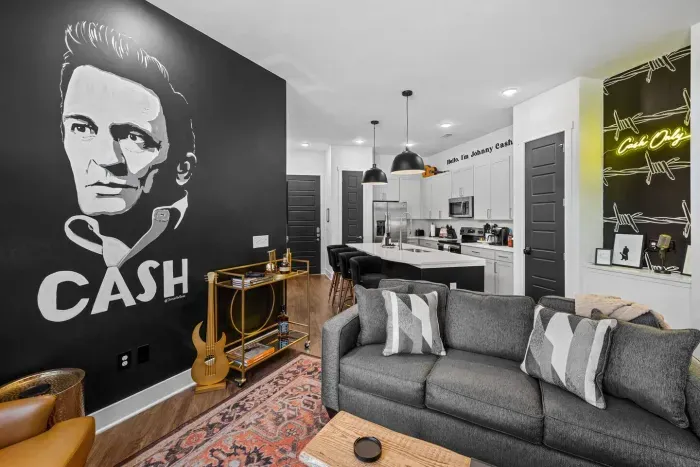 Our CASH mural -- painted by an incredibly talented local Nashville artist.