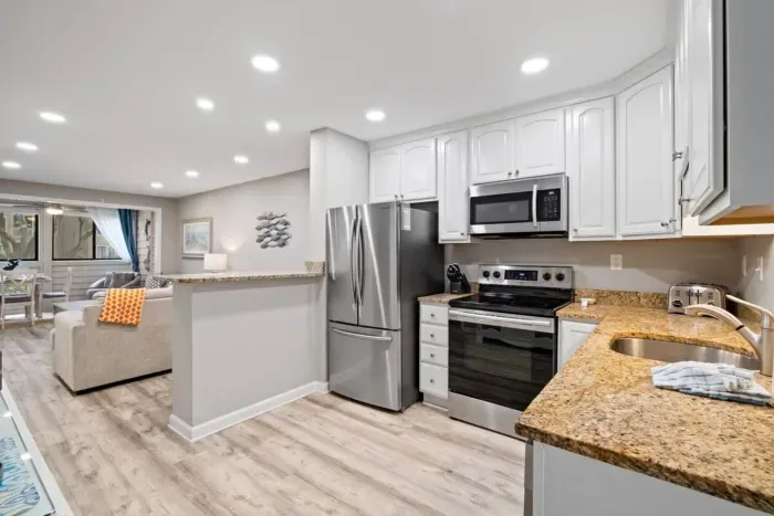 Revamping the kitchen within the villa involves a strategic blend of contemporary design.